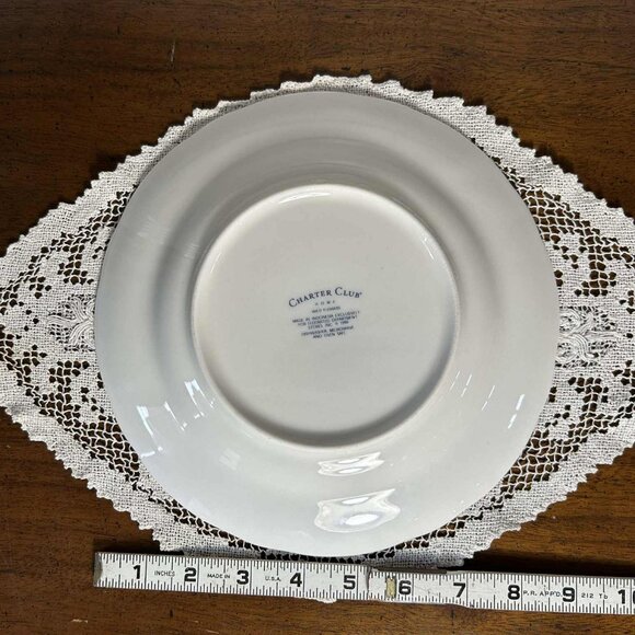 Charter Club Wild Flowers purple iris porcelain salad plate - Picture 6 of 6